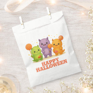 Sachets En Papier Kawaii Monsters & Lollipops Halloween Favoriser le