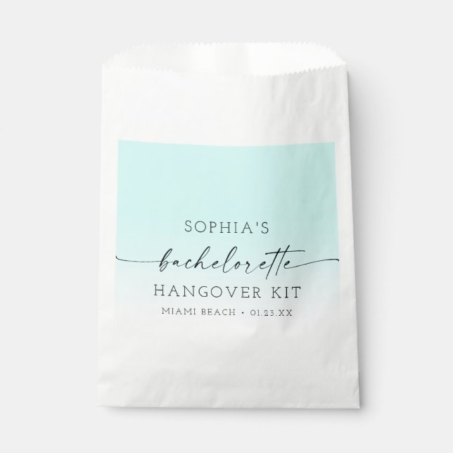 Sachets En Papier Kit de passe de la partie Ombre Bachelorette (Devant)