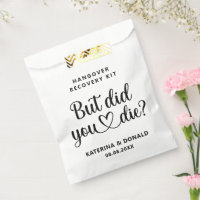 Kit de récupération de gueule de bois écriture bla