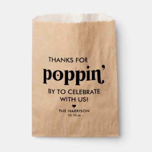 Sachets En Papier Kraft Papier Popcorn Baby shower Favoriser