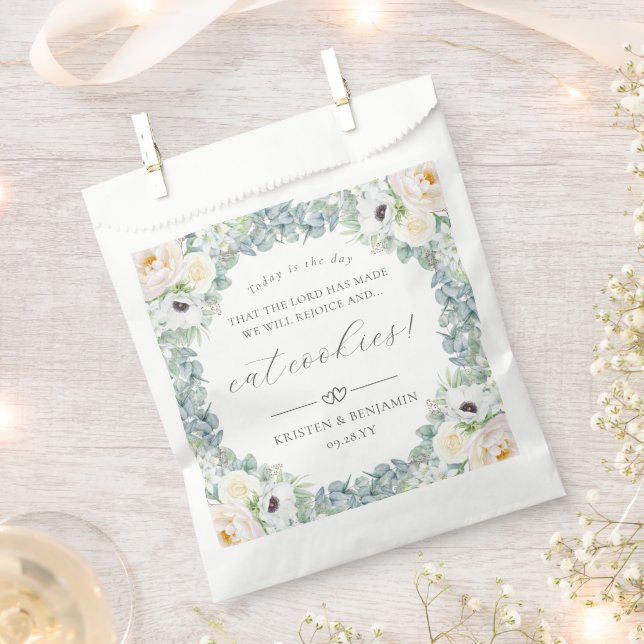 Sachets En Papier Kristen Christian Wedding Favore Bible Verse (Coupé)