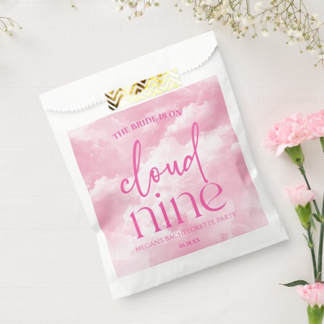 Sachets En Papier La Mariée Est Sur Cloud Neuf Bachelorette Rose (Scellé)