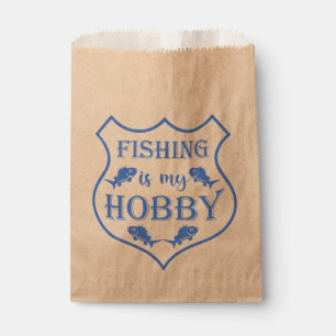 Sachets En Papier La pêche est ma citation de bouclier de loisir sur