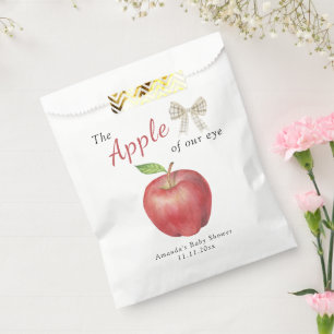 Sachets En Papier La pomme de notre Baby shower oculaire