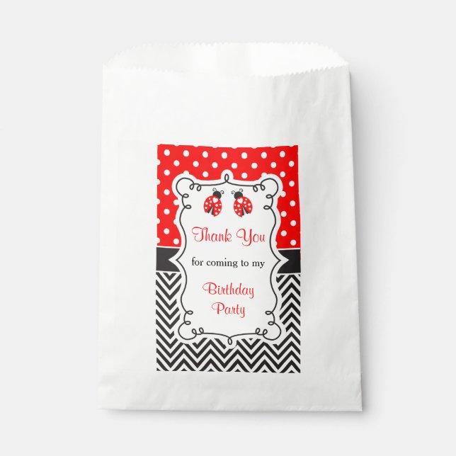 Sachets En Papier Ladybug Ladybird Favoriser le sac (Devant)