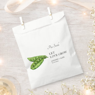 Sachets En Papier Laisser grandir l'amour Pois Mariage Seed Favor