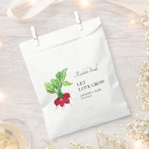 Sachets En Papier Laisser grandir l'amour Radish Seed Wedding Favo