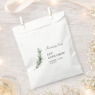 Sachets En Papier Laisser grandir l'amour Rosemary Seed Wedding Fa