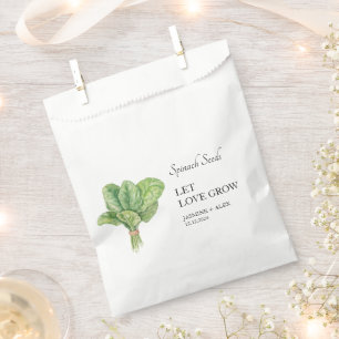 Sachets En Papier Laisser grandir l'amour Sac Faveur Mariage Grain