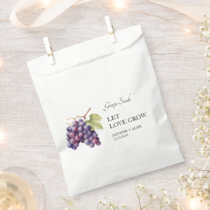 Sachets En Papier Laisser grandir l'amour Sac Favour Mariage Grain