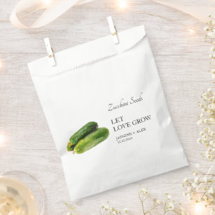 Sachets En Papier Laisser grandir l'amour Zucchini Seed Wedding Fa