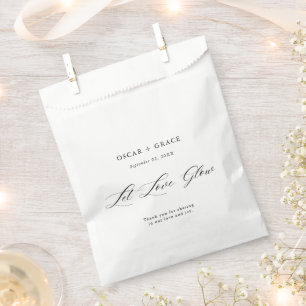 Sachets En Papier Laisser l'amour s'épanouir Mariage moderne minim
