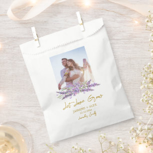 Sachets En Papier Laissez l'amour grandir l Photo de mariage aux gra