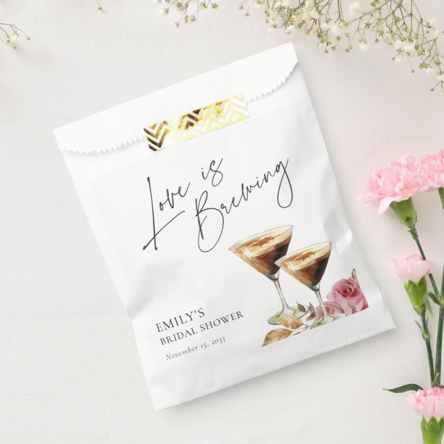 Sachets En Papier L'amour brasse une Fête des mariées élégante (Scellé)