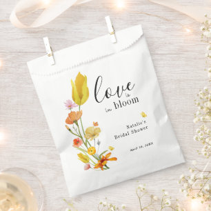 Sachets En Papier L'amour est dans la Fête des mariées Fleur sauvage