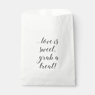 Sachets En Papier L'Amour Est Doux Attraper Une Treat Mariage Favor 