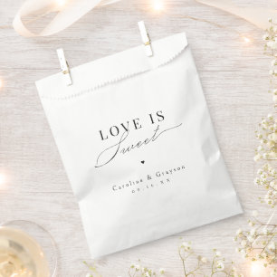 Sachets En Papier L'amour est doux Écriture gracieuse Typographie Ma
