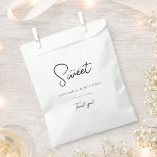 Sachets En Papier L'amour est doux ! Élégant, Simpel, Mariage