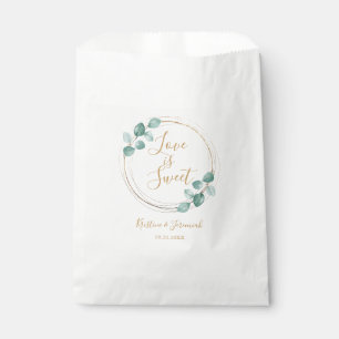 Sachets En Papier L'amour est doux Eucalyptus Mariage de script d'aq