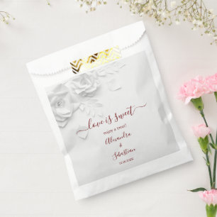 Sachets En Papier L'amour est doux Eucalyptus Mariage Sweet Treat Fa