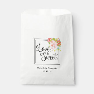 Sachets En Papier L'amour est doux - Mariage Favor Sac, Douche Trait