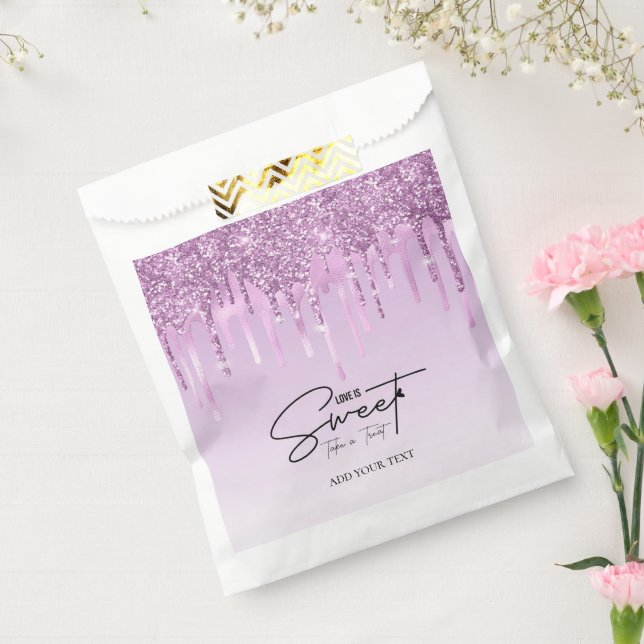 Sachets En Papier L'amour est doux, prenez une friandise (Scellé)