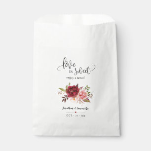 Sachets En Papier L'amour est doux profiter d'un régal marsala maria