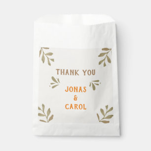 Sachets En Papier L'amour est Merci doux vert mariage élégant
