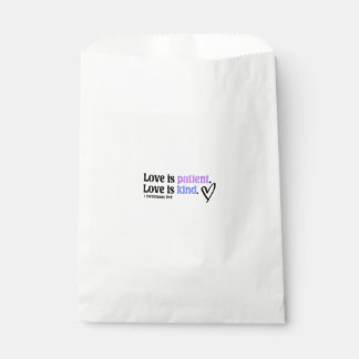 Sachets En Papier L'amour est patient et gentil, un attrait intempor