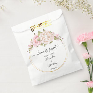Sachets En Papier L'amour est Rose doux Mariage Sweet Treat Favorise
