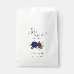 Sachets En Papier L'amour est sucré profiter d'un régal mariage flor