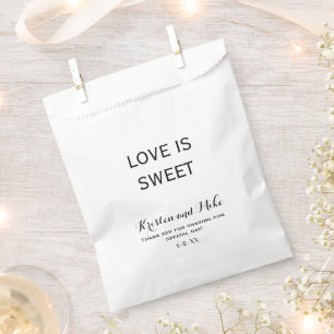Sachets En Papier L'amour personnalisé est un Mariage doux