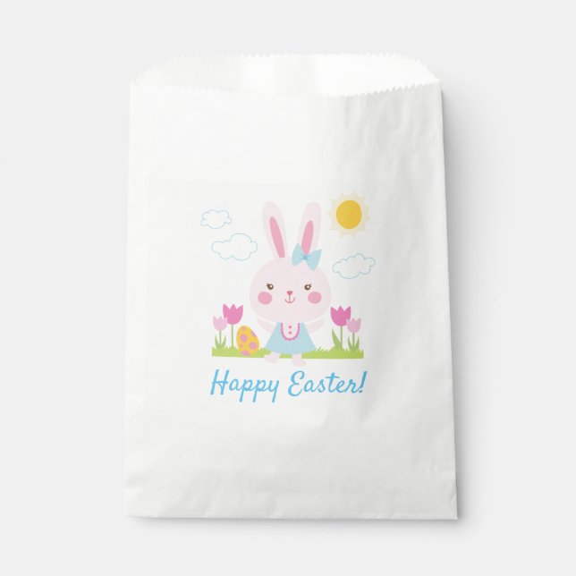 Sachets En Papier Lapin de Pâques (Devant)