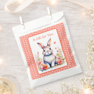 Sachets En Papier Lapin lapin en fleurs C'est un Baby shower de fill