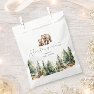 Sachets En Papier L'aventure attend le baby shower de l'ours foresti
