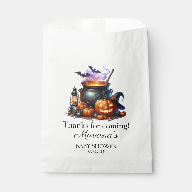 Sachets En Papier Le bébé d'Halloween brasse le Baby shower (Devant)