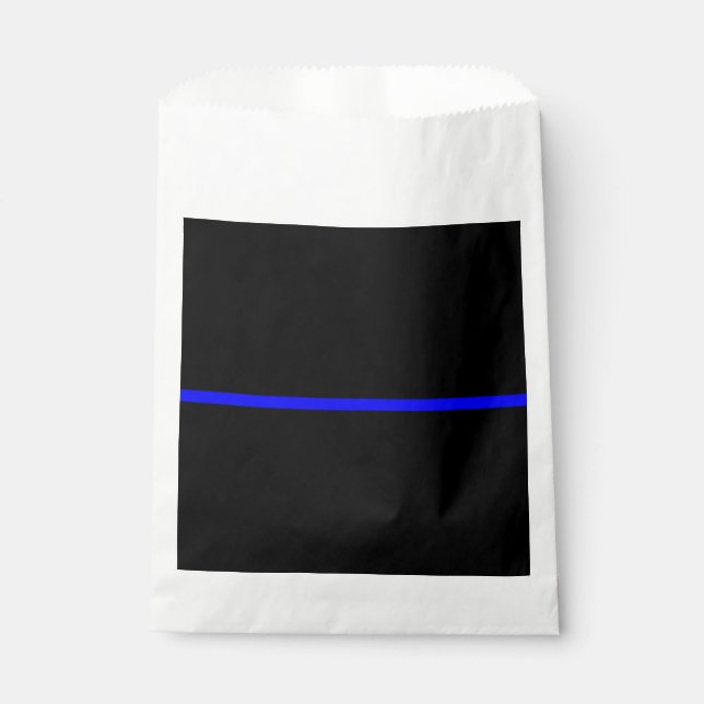 Sachets En Papier Le concept de ligne bleue claire symbolique (Devant)