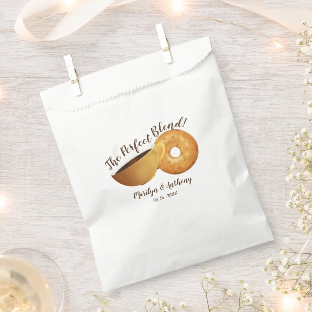 Sachets En Papier Le parfait mélange café et bagel | MARIAGE (Coupé)