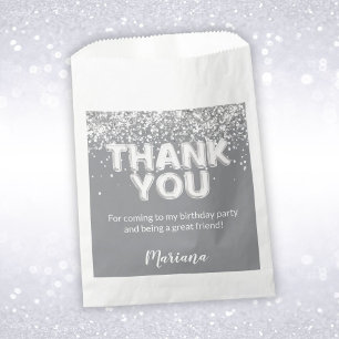 Sachets En Papier Le parti Grey et Argent est favorable