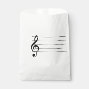 Sachets En Papier Le personnel blindée Le clic-à-brac de la musiqu