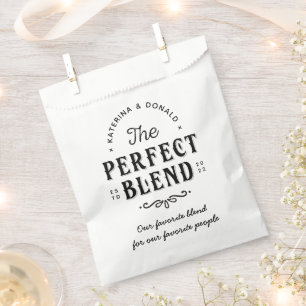 Sachets En Papier Le Sac De Faveur Du Mariage De Café Parfait