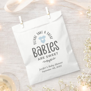 Sachets En Papier Les bébés sont Baby shower sucré garçon Favor sac