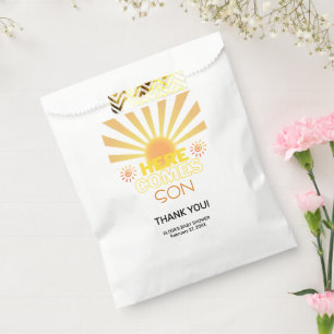 Sachets En Papier Les Grandes Têtes Jaunes Ici Vient Le Baby shower 