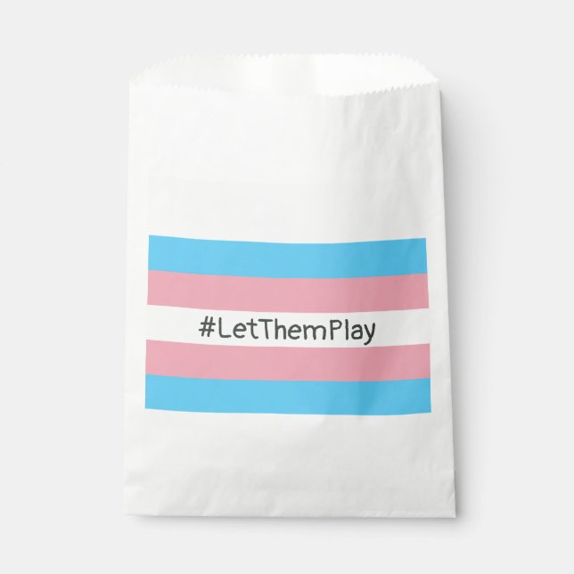 Sachets En Papier #Let'ThemPlay Drapeau Transgenre Athlètes (Devant)
