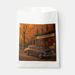 Sachets En Papier Librairie Automne/Automne vintage et voiture