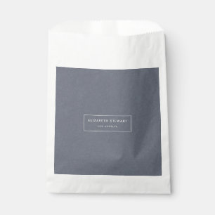 Sachets En Papier Lin bleu minimaliste moderne
