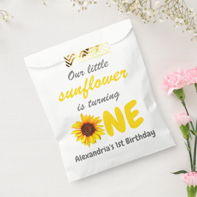 Sachets En Papier Little Sunflower 1er anniversaire (Scellé)