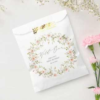 Sachets En Papier Livre d'anniversaire des enfants Roses sauvages