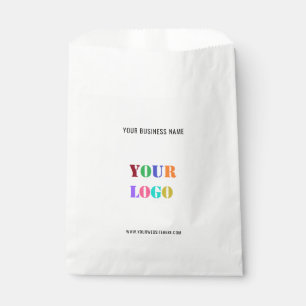 Sachets En Papier Logo de l'entreprise et texte Business Favoriser l
