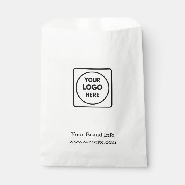 Sachets En Papier Logo d'entreprise | Objets promotionnels professio (Devant)